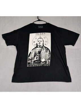 Blackcraft Cult Mens 2XL Black Judas Graphic Gothic Occult Heavy Cotton Tee